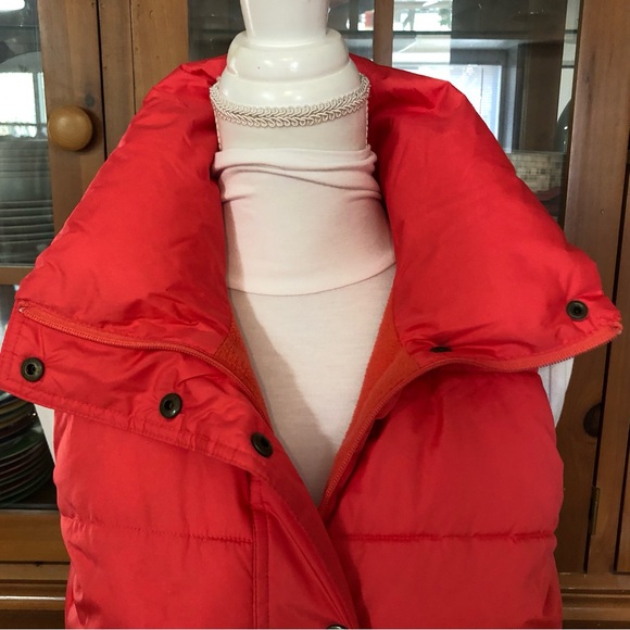 Like New Old Navy Coral Red Puffer Vest - Picture 4 of 6